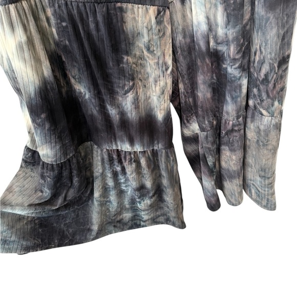 Black Pull On Oversized Jumper Palazzo One Piece Tie Dye Boho Hippie Slouchy 3X - Picture 3 of 16